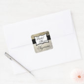  krant Vrijgezellenfeest Vierkante Sticker (Envelop)