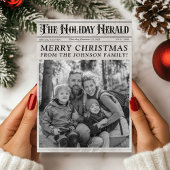  krant wat een jaar foto kerst feestdagenkaart