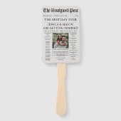 Krant Wedding Programme Fan Handwaaier (Voorkant)