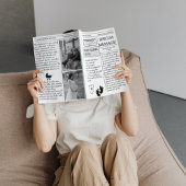 Krant zwangerschap Aankondiging van babyfeestje