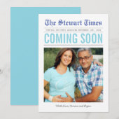 krant | Zwangerschapsaankondiging Aankondiging (Voorkant / Achterkant)