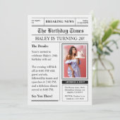 Kranten 20e verjaardag Funny Magazine Hoesje Foto Kaart (Staand voorkant)