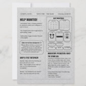 Kranten Baby onthullen zwangerschapsaankondiging Kaart (Achterkant)