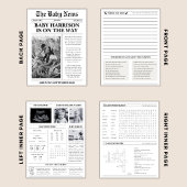 Kranten Baby onthullen zwangerschapsaankondiging Kaart