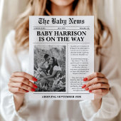 Kranten Baby onthullen zwangerschapsaankondiging Kaart