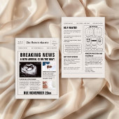 Kranten Baby onthullen zwangerschapsaankondiging Kaart