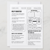 Kranten Baby onthullen zwangerschapsaankondiging Kaart (Achterkant)