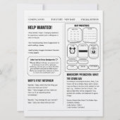 Kranten Baby onthullen zwangerschapsaankondiging Kaart (Achterkant)