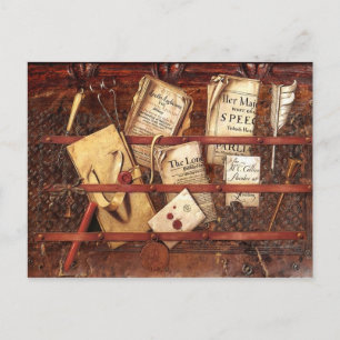 Kranten, brieven en schrijfpapier briefkaart