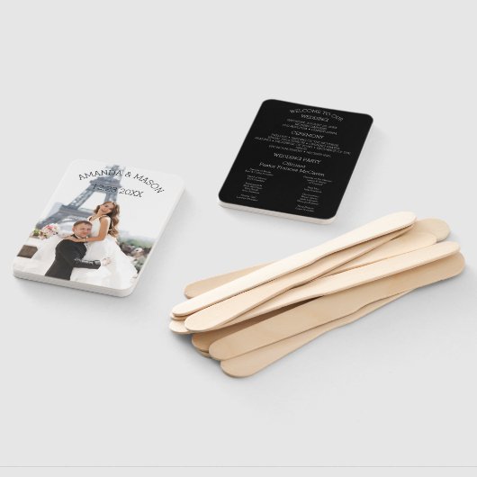 Kranten bruiloft programma fan, fan programma sjab handwaaier (Niet-gemonteerd)