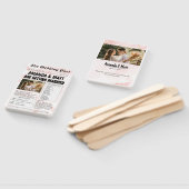 kranten bruiloft programma fans handwaaier (Niet-gemonteerd)