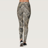 Kranten - Bruin Leggings (Achterkant)
