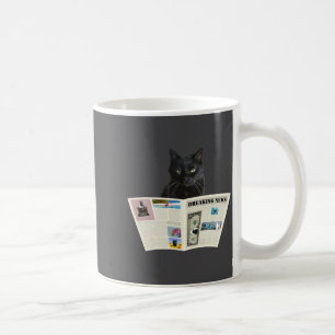 Kranten Doorbraak Nieuws Zwarte Kat Au Journaal  Koffiemok