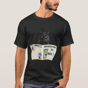 Kranten Doorbraak Nieuws Zwarte Kat Au Journal _1 T-shirt