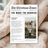 Kranten Hoe meer de Merrier zwangerschap Kerstmis Feestdagenkaart