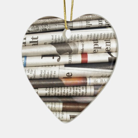 Kranten Keramisch Ornament (Links)