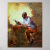 Kranten lezen door Candlelight Poster (Voorkant)