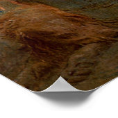 Kranten lezen door Candlelight Poster (Hoek)