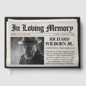 Kranten Memorial Gastboek Uitvaart Gastboek Gastenboek (Voorkant)