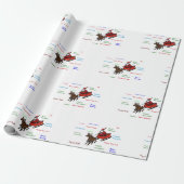 Kranten met papier voor de kerstman (Uitgerold)