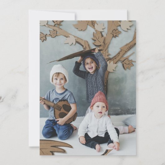 Kranten Nieuwe Home Foto Verhuizen Aankondiging (Achterkant)