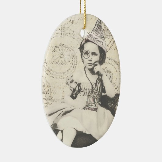 Kranten Pet Gal Keramisch Ornament (Rechts)