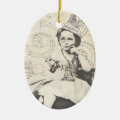 Kranten Pet Gal Keramisch Ornament (Voorkant)