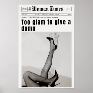 Kranten Poster, retro trendy Wall Art Poster