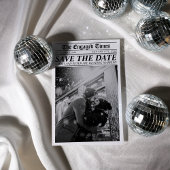 Kranten Retro Uniek Save the Date