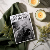 Kranten Retro Uniek Save the Date