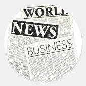 Kranten Ronde Sticker (Voorkant)