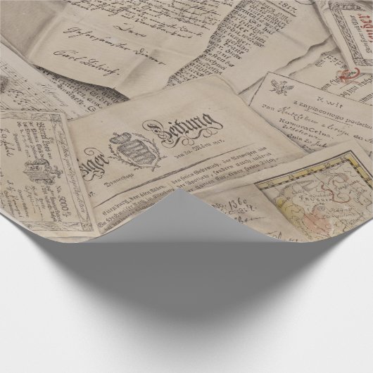 kranten schrijven kaarten cadeaupapier (Hoek)