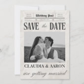 Kranten sparen de Datum Foto Kaart (Voorkant)