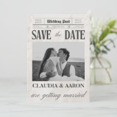 Kranten sparen de Datum Foto Kaart (Staand voorkant)