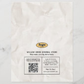 Kranten Terug naar Sale Flyer, Retro Custom Retail Flyer (Achterkant)