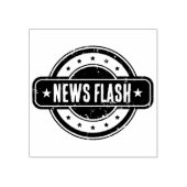 Kranten Thema Gedistresseerde Nieuwsflits Rubberstempel (Afrduk)