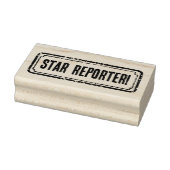 Kranten Themakrant Ster Reporter! Rubberstempel (Stempel)