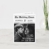 Kranten Trouwuitnodiging Western Cowgirl (Voorkant)