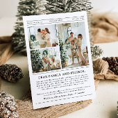 Kranten Uniek Plezier Wat Een Jaar Foto Kerstmis Feestdagenkaart