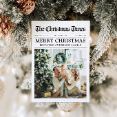 Kranten Uniek Plezier Wat Een Jaar Foto Kerstmis Feestdagenkaart