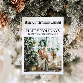 Kranten Uniek Plezier Wat Een Jaar Foto Kerstmis Feestdagenkaart