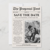 Kranten Unieke foto Opslaan datum Kaart (Voorkant)