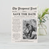 Kranten Unieke foto Opslaan datum Kaart (Staand voorkant)