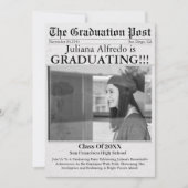 Kranten Unieke Klasse van 2025 Afstuderen Kaart (Voorkant)