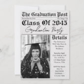 Kranten Unieke Klasse van 2025 Afstuderen Kaart (Achterkant)