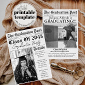 Kranten Unieke Klasse van 2025 Afstuderen Kaart