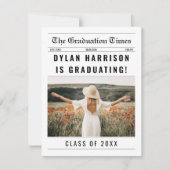 Kranten Unieke Klasse van 2025 Afstuderen Kaart (Voorkant)