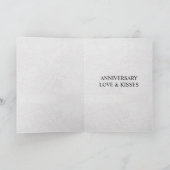 Kranten Unieke Leuke Foto Huwelijksjubileum Kaart (Binnen)