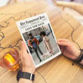 Kranten Unieke vun Foto sparen datum huwelijk Kaart