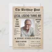 Kranten Verjaardag Nieuws Grappige Humoristische M Kaart (Voorkant)